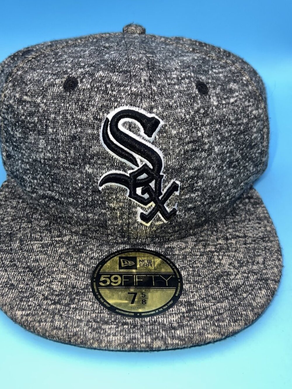Chicago White Sox Authentic New Era 59FIFTY Fitted Cap Gray White 7 5/8 Hat